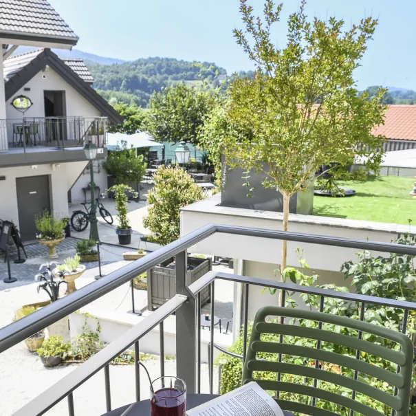 chambre 11 location terrasse vue lac aiguebelette