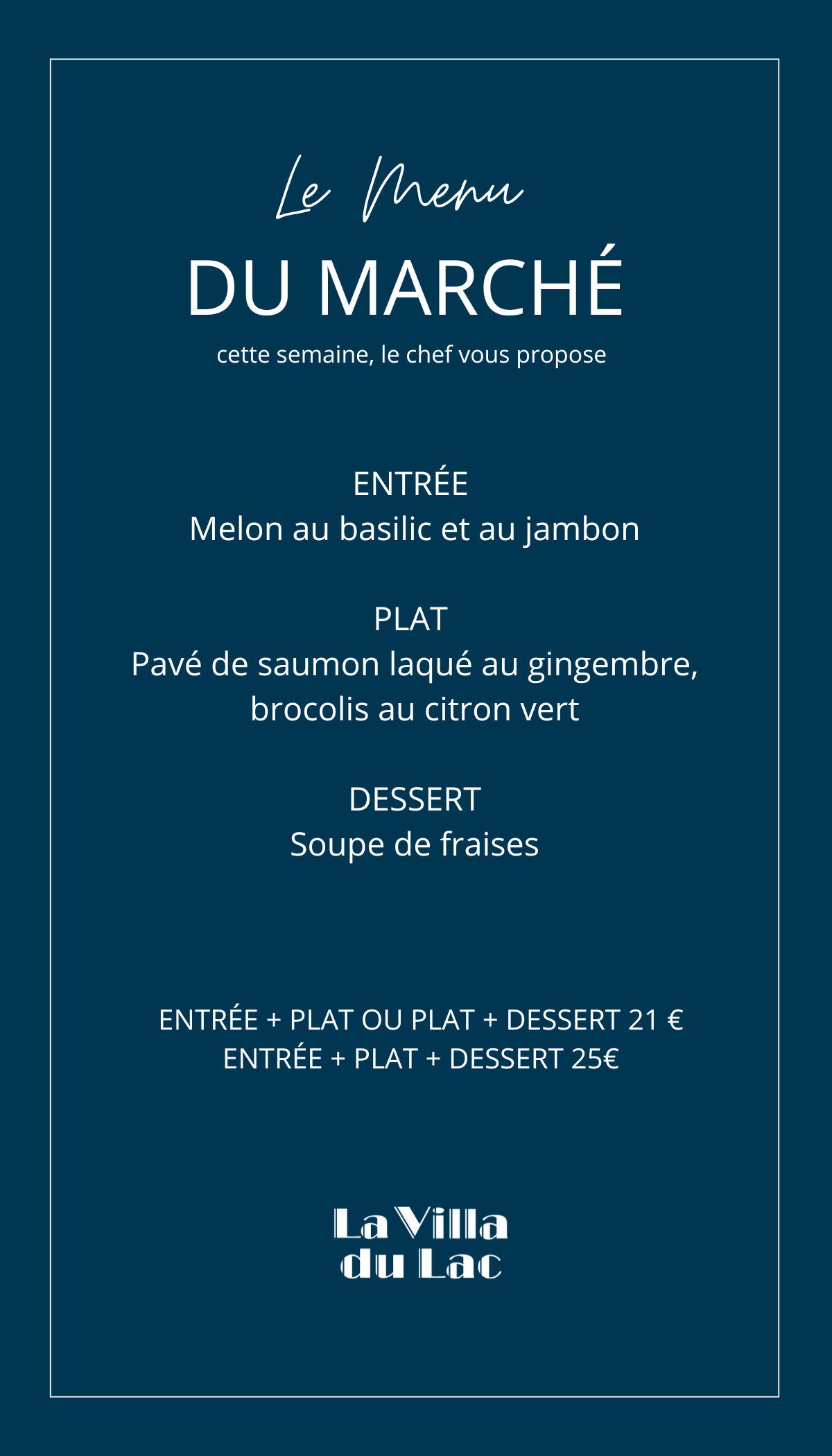 2.MENU DU MARCHE SITE INTERNET