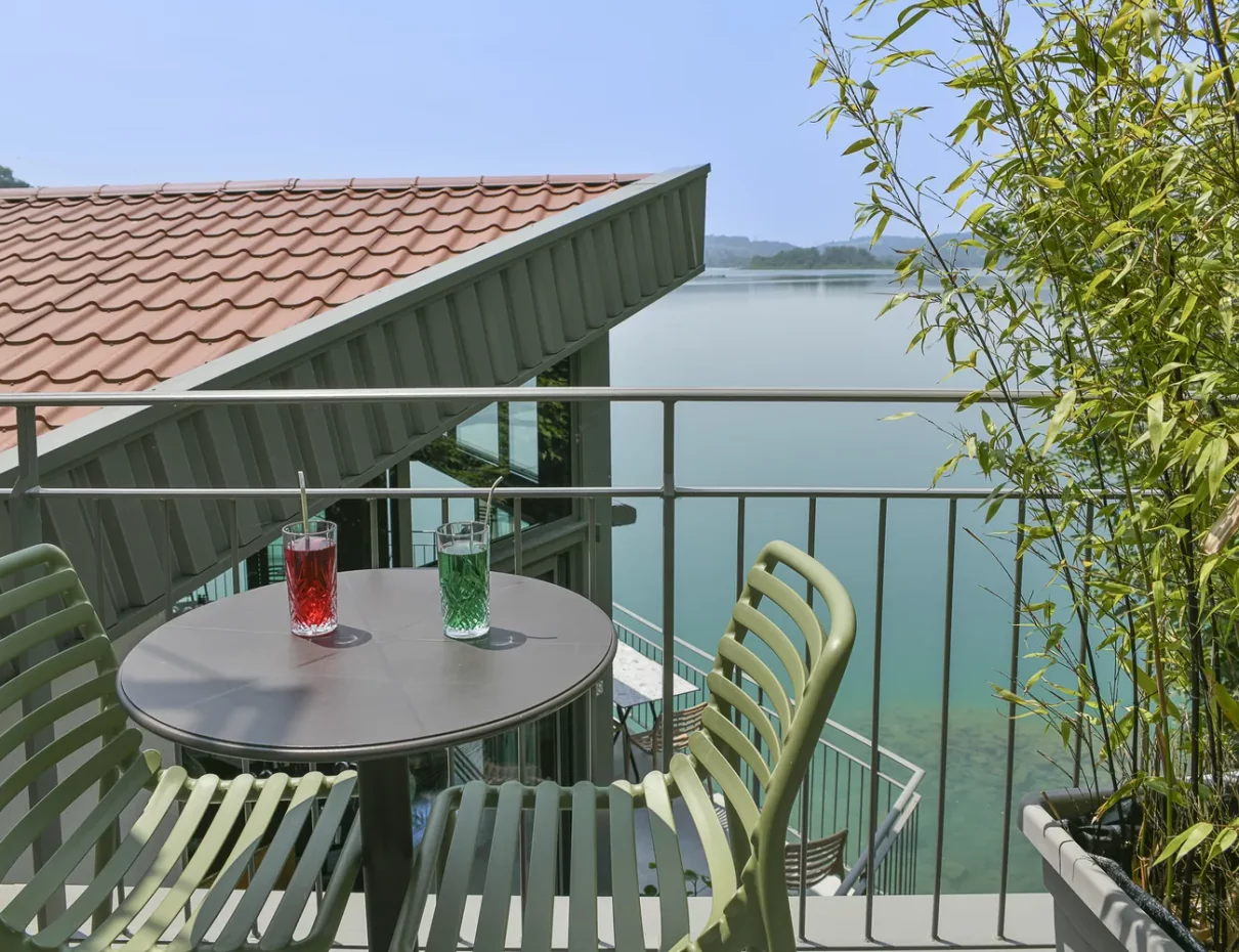 chambre 15 vue lac terrasse location savoie