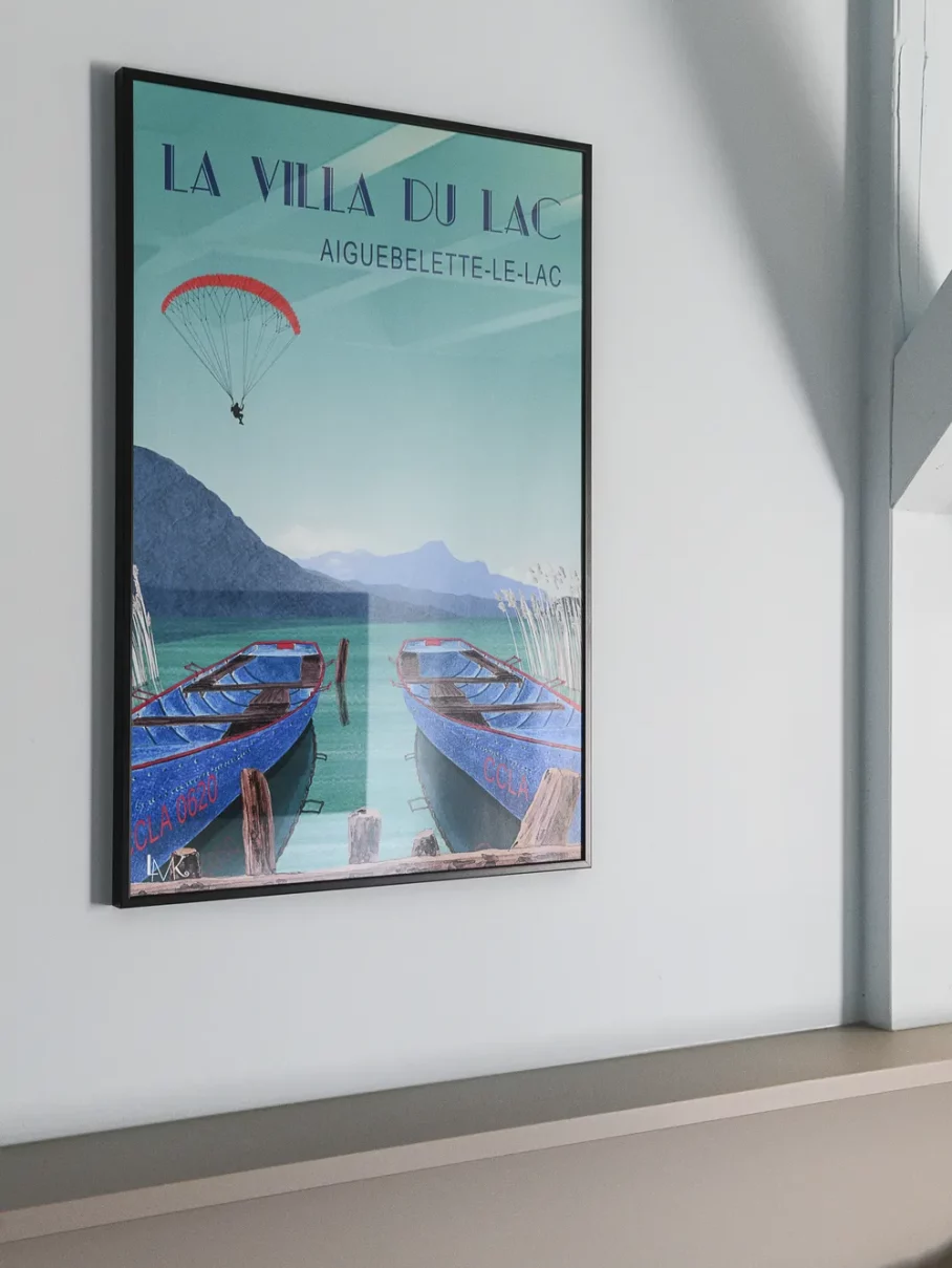chambre 42 affiche aiguebelette lac savoie